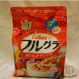 日本代购Calbee卡乐比b水果果仁谷物营养燕麦片即食冲饮早餐800g