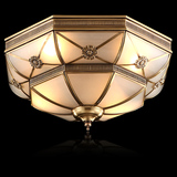 全铜吸顶灯欧式美式复古现代简约卧室阳台书房别墅工程灯饰灯具灯