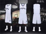 2016新款圣安东尼奥Spurs马刺NBA篮球背心套装可DIY印号