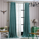 加厚仿羊绒窗帘布料简约现代客厅卧室遮光纯色雪尼尔窗帘成品定制