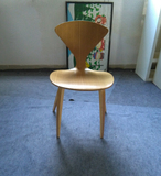 诺尔曼彻纳木椅Cherner side chair弯曲实木餐椅线条餐椅弯曲木椅