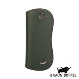 BRAUN BUFFEL 绅士系列压纹单锁钥匙包（绿色）