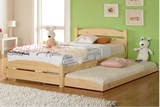 特价儿童床男孩实木床松木床单人木质床1.5米成人床1.8米双人床