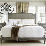 北欧实木床 欧式床1.8  美式床 双人床  卧室床 布艺床 皮艺床