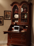 穿越古典品牌欧式 美式 实木书柜 双门书柜 秘书柜 资料柜 电脑柜