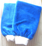易洁牌保暖洗车手套毛绒双面加厚加大洗车擦车毛巾材料手套对装