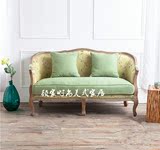 顾家美式布艺实木三双人沙发 法式新古典时尚休闲公主沙发椅热销