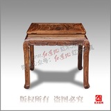 红连地正品实木家具 大叶黄花梨60cm方桌 广西黄花梨虎斑木小桌子