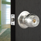 卫生间执手锁/厕所通道锁/浴室卧室房门锁/球形锁/不锈钢球锁