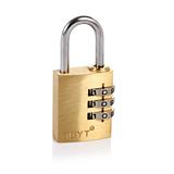 NBYT 正品 纯全铜健身房箱包抽屉密室柜子3位 密码锁铜挂锁 T1025