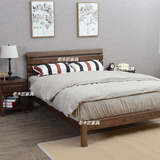 美式实木床白橡木双人床1.5米1.35米1.8米大床乡村简约新品特价