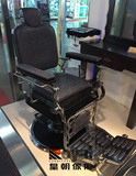 高端理发男士大椅 发廊专用大气美发椅子可放倒美发椅 复古理容椅
