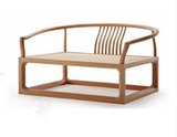新中式免漆老榆木禅意茶椅主人椅现代纯实木家具圈椅明式梳背椅