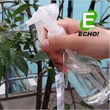 日本echo家用农用花园艺浇花 透明小型喷雾瓶子喷雾器壶细雾200ml