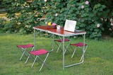 桌椅组合套装双杆热销手提式铝合金户外折叠桌便携式烧烤野餐桌子