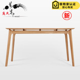 实木餐桌小户型简约现代桌子长方形橡木桌子一桌四椅餐桌椅组合