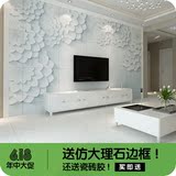 3D现代简约墙砖微晶石彩雕精立体雕刻客厅瓷砖电视背景墙观音莲