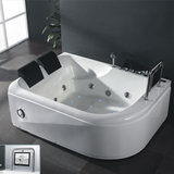 新款冲浪按摩浴缸浴缸压克力亚克力1.8米双人浴缸浴盆三角形295