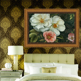 装饰画客厅现代 沙发背景墙美式壁画卧室床头挂画 欧式电表箱油画