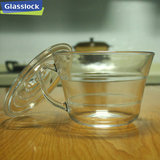 包邮韩国GLASSLOCK钢化玻璃微波炉专用泡面碗带盖子玻璃碗705ml