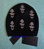 PHILIPP PLEIN 2013冬季新款烫钻骷髅头图案羊毛混纺时尚保暖帽