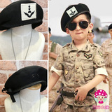新款帽子 宋仲基儿童版海军贝雷帽子 酷宝宝们的个性时尚儿童帽