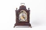 西洋古董钟荷兰产双音打点报时带月相盘机械木座钟 壁炉钟