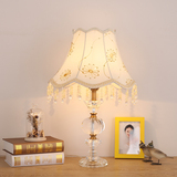 美式古典软装装饰水晶台灯创意客厅书房书桌卧室床头样板房摆件