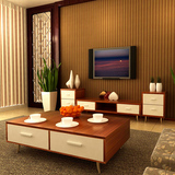 韩式电视柜茶几组合组装套装客厅卧室电视柜现代简约实木储物柜