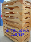 实木制幼儿园专用小床 儿童单人床 原木重叠儿童单人床幼儿课桌椅