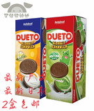 印尼进口DUETO抹茶绿茶/香草味夹心饼干休闲饼干批发91.2g包邮