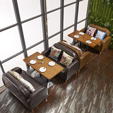 定制咖啡厅沙发北欧西餐厅靠背卡座休闲奶茶店甜品馆桌椅沙发组合