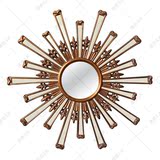 1.1米高档欧美法式圆形镜客厅沙发背景墙壁挂装饰镜玄关太阳镜子
