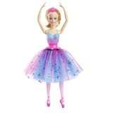 美泰玩具正品barbie芭比娃娃旋转芭蕾舞者女孩玩具生日礼物ckb21