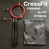 Crossfit金属防滑手柄万向进口轴承钢丝跳绳高速竞速双摇健身成人