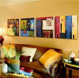 客厅装饰画现代简约卧室挂画沙发背景墙画乡村壁画抽象艺术无框画