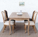 美式实木长形餐桌 高档复古做旧时尚餐桌 外贸原单法式橡木餐桌