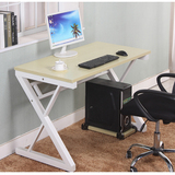 新款简约钢木书桌笔记本办公电脑桌台式家用简易学生学习桌写字台
