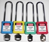 ABS绝缘挂锁 塑料挂锁 工程塑料长梁挂锁 长锁梁安全挂锁
