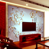 无缝壁画定制中式客厅卧室简约现代无纺布墙纸个性电视背景墙壁纸