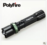 包邮正品PolyFire备美 J7 强光手电筒远射CREEQ5灯芯支持救生锤