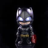 包邮重盔甲蝙蝠侠大战超人正义黎明Q版手办可动发光模型公仔玩具