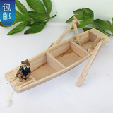 渔船模型水乡特色手工木船实木做旧木制摆件家居工艺品帆船包邮