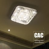 新古典风格 现代简约 LED方形水晶吸顶灯 卧室灯 客厅灯 灯具