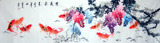 卢金芳 六尺对裁花鸟画 紫气东来◆真迹◆原稿纯手绘国画书画1100