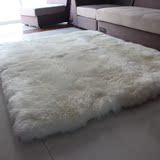 正品 澳洲整张羊皮毯纯羊毛地毯飘窗垫客厅床毯床垫床褥子 沙发垫
