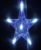 热销LED发光五角星星挂件装饰品月亮造型灯动物造型灯漂亮雪花灯