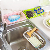 双吸盘厨房杂物置物架水槽洗碗海绵沥水架多功能收纳架餐具储物架