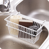 铁艺水槽沥水篮 洗碗刷抹布收纳挂篮厨房置物架 百洁布海绵沥水架