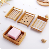 创意简约竹木手工沥水皂盒皂托 浴室卫生间日式木质肥皂盒香皂架